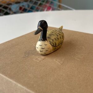 Handcrafted  Duck Figurine pencil sharpener… unique… vintage